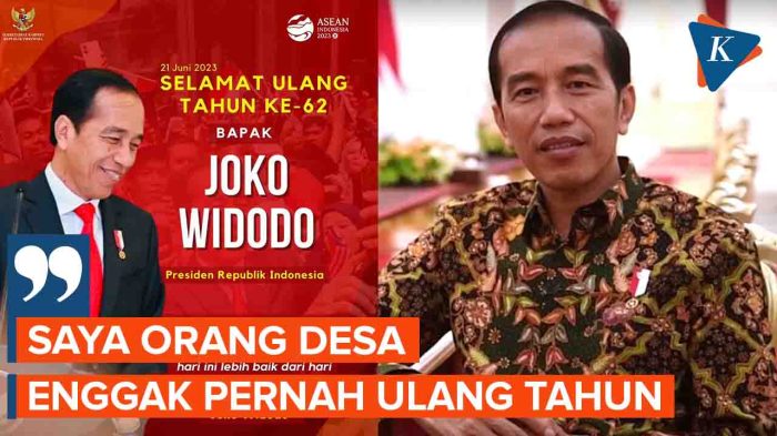 Presiden Jokowi Ulang Tahun Ke-62 Hari Ini Jokowi Ulang Tahun, Muncul Doa dan Harapan untuk Kesembuhannya