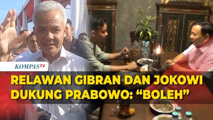 Respons Singkat Ganjar, Relawan Gibran dan Jokowi Dukung Prabowo Pemakzulan Gibran Diisukan, Ganjar Minta Semua Tenang