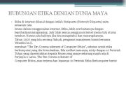 Etika Berinteraksi di Dunia Maya