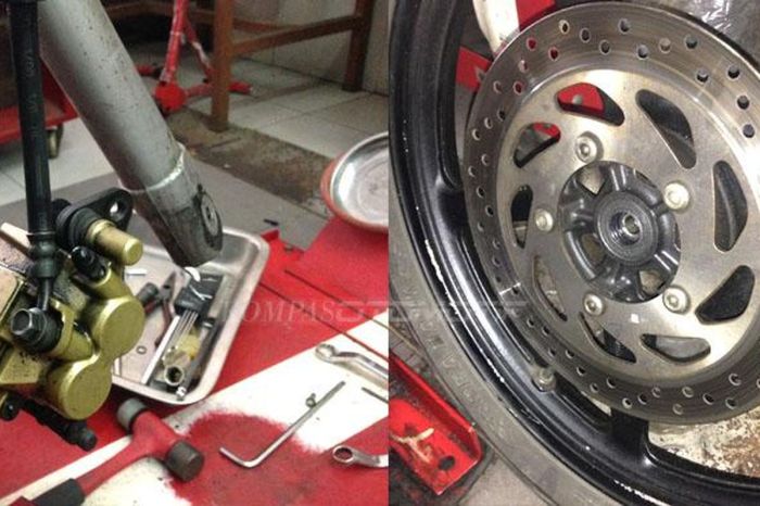 Begini Cara Mudah Cek Keausan Kampas Rem Motor Cara Mendeteksi Kerusakan Sistem Rem