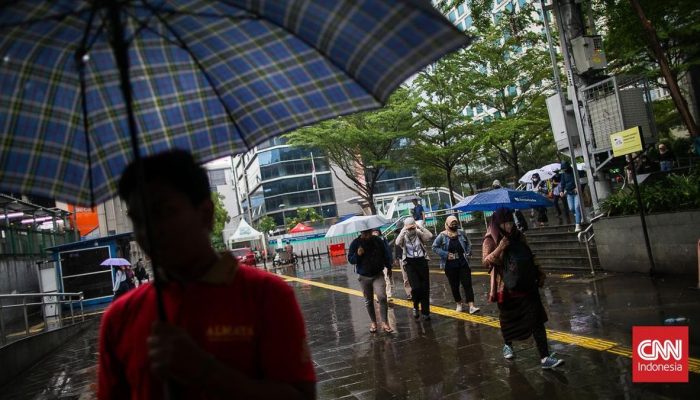 Jakarta Cuaca Siang hingga Malam Ini Bakal Diguyur Hujan