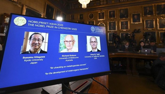 Kerangka Logam-Organik Ditemukan Bawa Tiga Ilmuwan Menang Nobel Kimia 2025