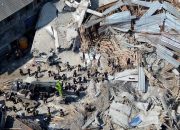 Bangunan Lama Ponpes Sidoarjo Miring Akibat Timpaan Gedung yang Ambruk