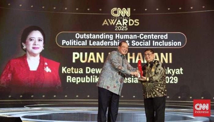 Puan Maharani Menerima Penghargaan Kepemimpinan Politik Berpusat pada Manusia