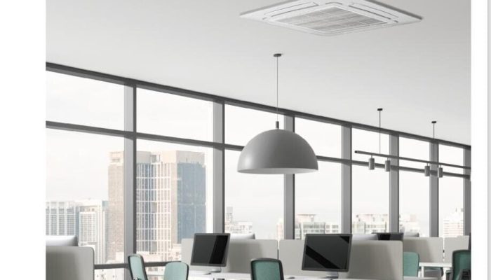 Solusi Pendinginan Komersial Efisien AC Cassette dengan Aliran Udara 360 Derajat