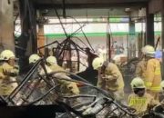 Penampakan Setelah Kebakaran di Pasar Induk Kramat Jati Jakarta Timur