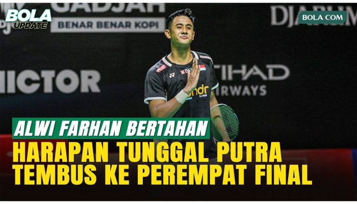 Alwi Farhan Melaju ke Perempat Final Indonesia Masters 2026 dengan Penuh Drama