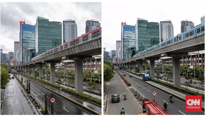 Wajah Baru Rasuna Said Setelah Pembongkaran Tiang Monorel